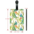 thumbnail image 2 of Colorful Peacocks - Luggage ID Tags / Suitcase Identification Cards - Set of 2, 2 of 5
