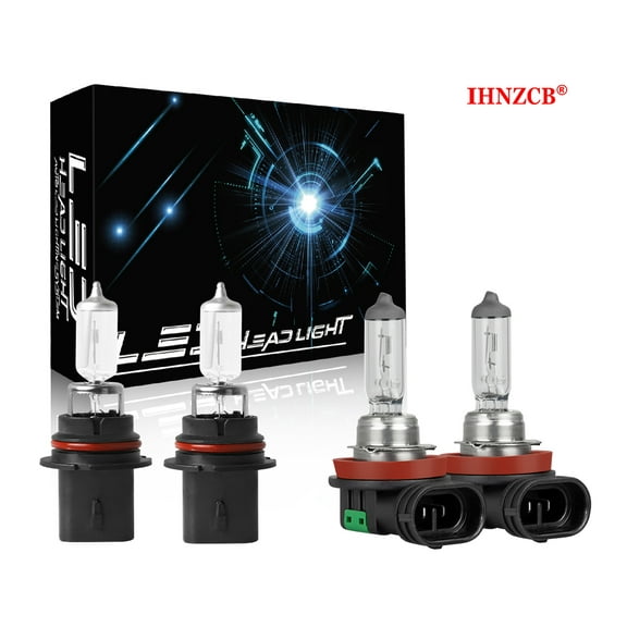 IHNZCB 9007/HB5 H11 Halogen  Halogen Headlight Bulb - High Performance Headlight Bulbs,Low Beam and Fog Replacement Bulbs 4x