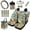 Vintage Floral Print, variant on HUIACONG Highland Cow Sunflower Aztec Car Seat Covers Full Set 14 Pcs Universal Fit Anti-Slip Washable Vehicle Interior Accessories with Steering Wheel Cover Seat Belt Pads