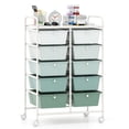 thumbnail image 1 of Gymax 10-Drawer Storage Cart Utility Rolling Trolley Kitchen Office Organizer, 1 of 10