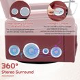 thumbnail image 4 of Churanty PU Power Recliner for Adults,Swivel Home Theater Recliner with Cup Holder, Surround Sound and Hidden Arm Storage, 4 of 24