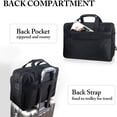 thumbnail image 5 of Ytonet 18 inch Laptop Shoulder Bag for Men Women, Waterproof Expandable Messenger Computer Bag Case with Soft PU Leather Handle, Black, 5 of 7