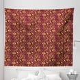 thumbnail image 1 of Vine Tapestry, Antique Oriental Pattern with Curvy Vine Flower in Continuous Order, Fabric Wall Hanging Decor for Bedroom Living Room Dorm, 5 Sizes, Mustard and Burgundy, by Ambesonne, 1 of 1