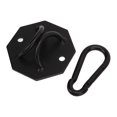 thumbnail image 1 of Camping Mounting Plate, Black Hexagonal Strong Load Bearing Capacity Hammock Fixing Kit Sturdy Iron  For Rocking Chairs For Travel, 1 of 8