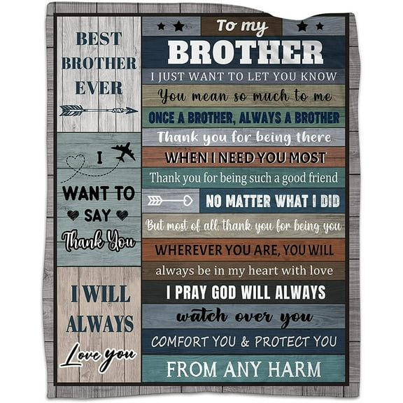 LHSHID Big Brother Gift Throw Blanket Brother Gifts from Sister Gifts for Older Brother Birthday Graduation for Brother Blanket for Brother Soft and Warm 30"x40"