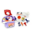 thumbnail image 1 of Niños Simulación Educativa Workbench Herramientas Juguete Mochila 2 en 1 Bebé Educación Earlada Preescolar Juguetes Plegables Plástico Bebé Regalos Animal Maquillaje Púrpura Jumpingount FN001325-03, 1 of 6