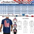 thumbnail image 3 of Mens Graphic Tees Casual Tshirt 3D 4 Of July Flag Pattern Vintage T Shirts Shirt, 3 of 5