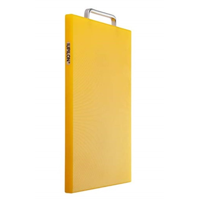 Iupilon Nonslip Thick Plastic Cutting Board with Handles Yellow Antibacterial 7.87 x 11.81 Chopping Block