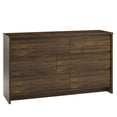 thumbnail image 2 of Ameriwood Home Atlas 6 Drawer Dresser, Walnut, 2 of 14