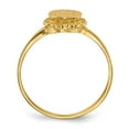 thumbnail image 2 of Real 14kt Yellow Gold 7.5x6.5mm Open Back Signet Ring Size: 6; for Adults and Teens; for Women and Men, 2 of 5