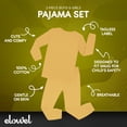 thumbnail image 3 of Elowel Pajama Set for Women and Men 2 Pack 100% Cotton Adult PJs Beige Size XL, 3 of 7