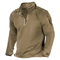 thumbnail image 3 of Futezty Men Pocket Pullover 1/4 Zip Stand Collar Long Sleeve Sweatshirts, 3 of 3