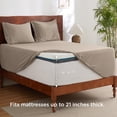 thumbnail image 2 of Juego de sábanas Bedsure Deep Pocket Queen, color topo, que absorbe la humedad, 2 of 8