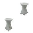 thumbnail image 3 of Maytalsory Easy Wash Stretch High Table Cover Environmentally Friendly And Versatile silver 2Set, 3 of 6