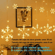 thumbnail image 2 of Cortinas Series Luces Navideñas Copo Nieve Adorno Decoracion Xtellar amarillo, 2 of 4