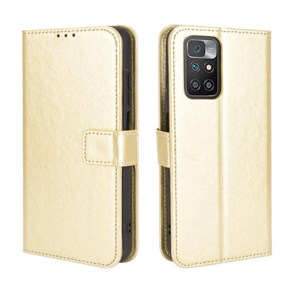 Funda tipo libro para Xiaomi Redmi 10 4G, cartera todo‑en‑uno, funda multifuncional con tarjetero y correa de muñeca desmontable
