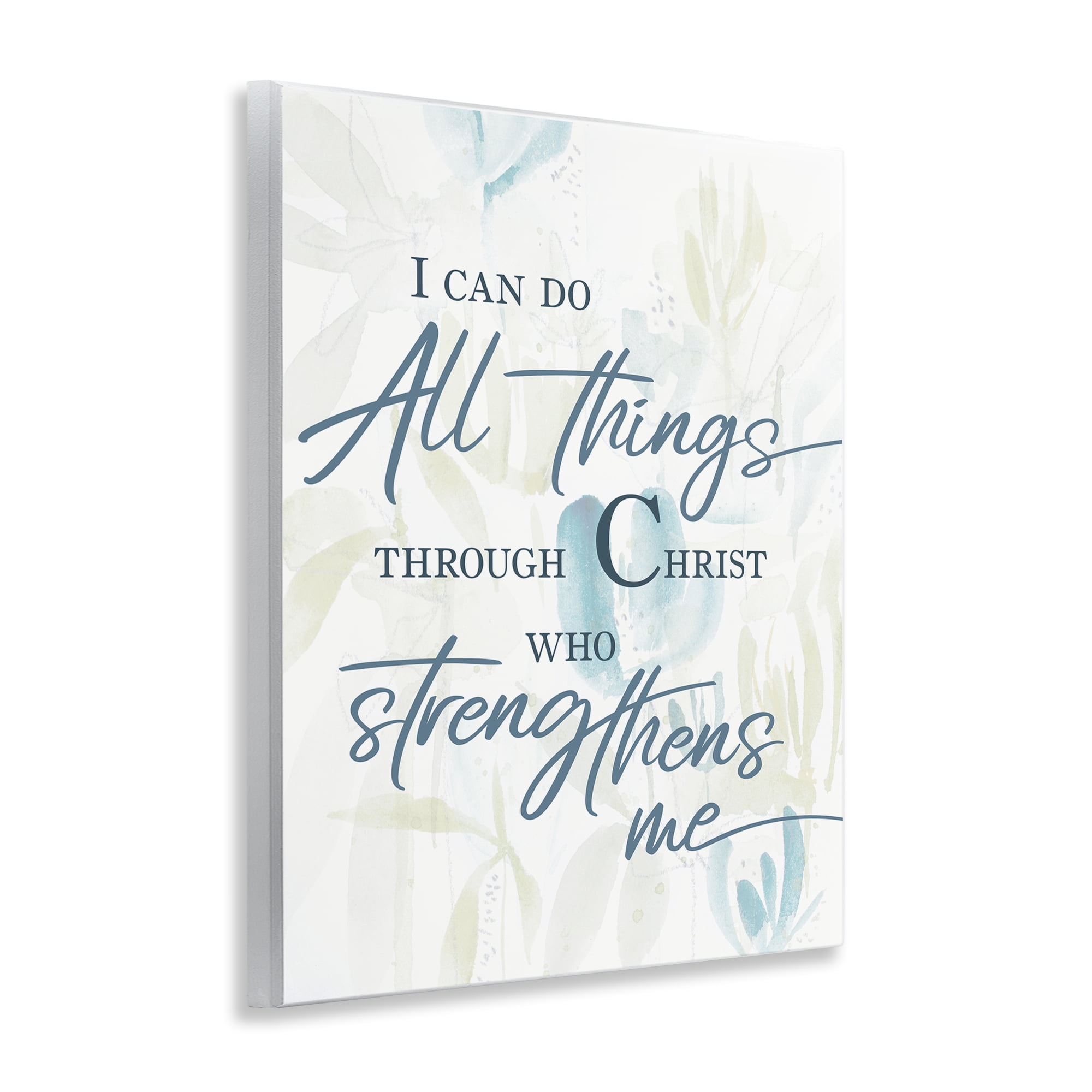 Stupell Industries All Things Through Christ Wall Plaque Art, design by Krinlox