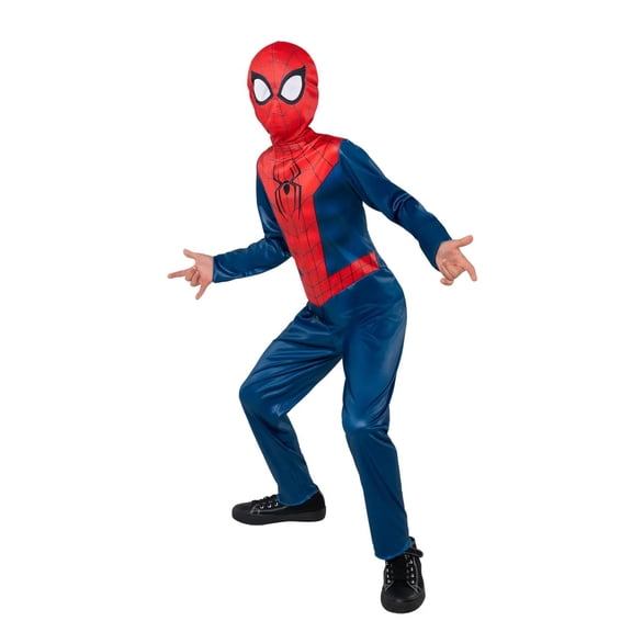 Jazwares Boys' Spider-Man 4: Brand New Day Spider-Man Value Costume - Size 4-7 - Red