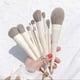thumbnail image 2 of Nvzi Juego de brochas de maquillaje, 10 piezas, kit de brochas de maquillaje de viaje, brochas cosméticas para rostro, base, rubor, sombra de ojos (beige), 2 of 4