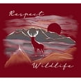 thumbnail image 2 of Junior's Lost Gods Respect Wildlife  Racerback Tank Top Scarlet Small, 2 of 4