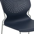 thumbnail image 6 of BizChair HERCULES Series 5 Pack 661 lb. Capacity Navy Full Back Stack Chair with Gray Powder Coated Frame, 6 of 13