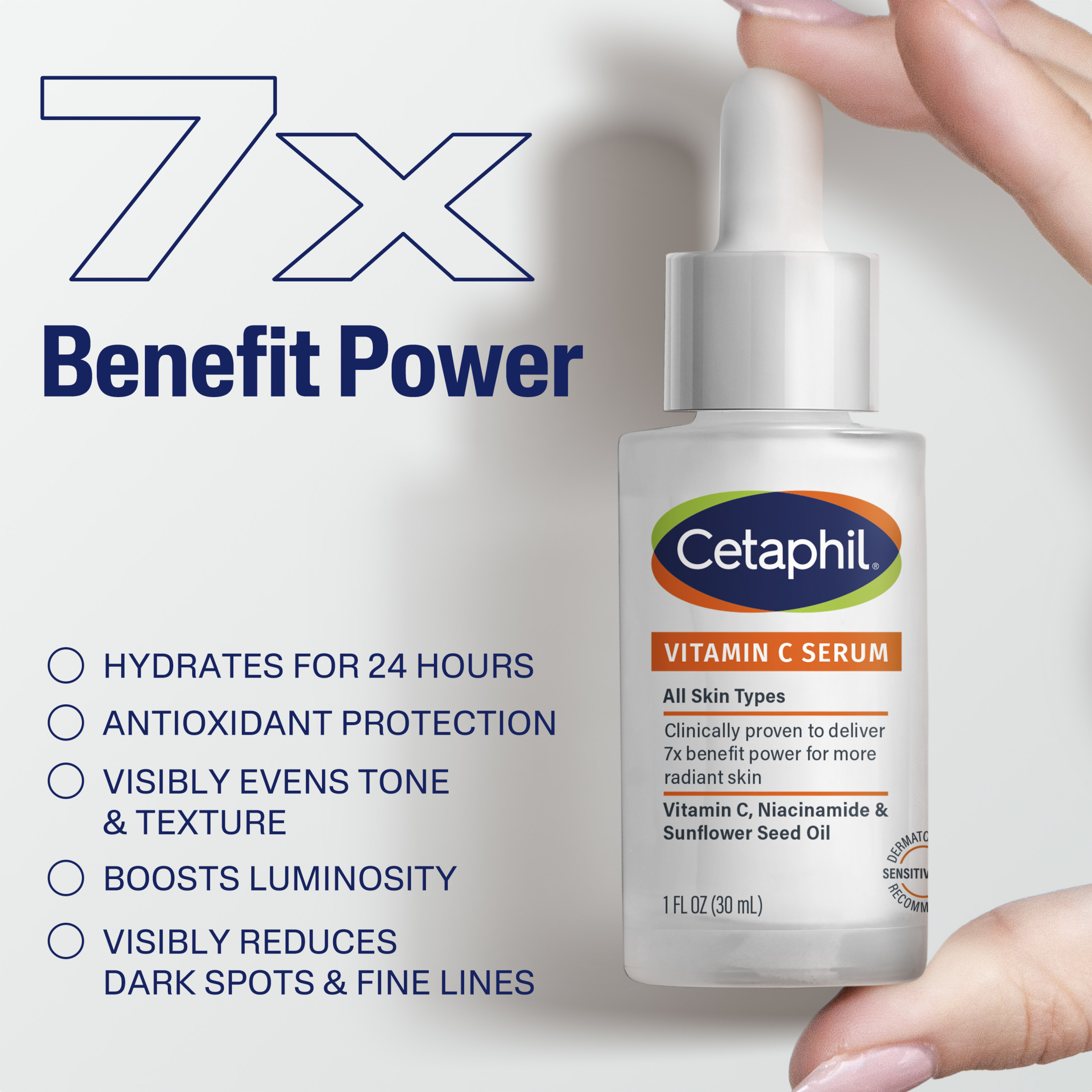 Cetaphil Vitamin C Serum for Face, 1 fl oz photo 5