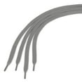thumbnail image 3 of 2 Pares De Cordonas Cintilla Agujetas De Capa Doble Gruesas Planas Huecas Unisexo Gris 140cm/55.11, 3 of 4