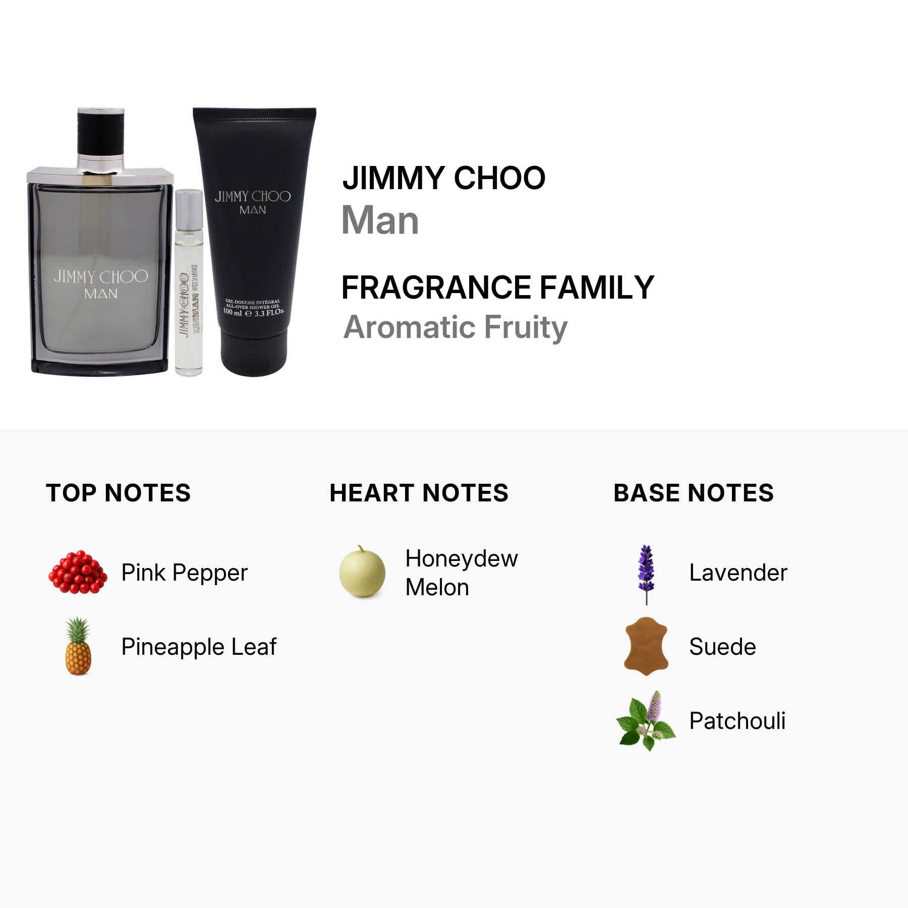 Jimmy Choo Man Fragrance Gift Set for Men, 3.3 Eau De Toilette +