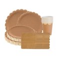 thumbnail image 1 of Amdohai Disposable Tableware Set for 8 Guests Disposable Paper Dinnerware Plates Cups, 1 of 9