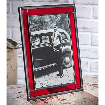 J Devlin Pic 325-46HV Red Stained Glass Picture Frame ...