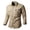 Khaki, variant on Fredd Marshall Men's 100% Cotton Long Sleeve Hiking Shirt with Pockets