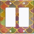 thumbnail image 6 of Metal Light Switch Plate Outlet Cover Mermaid Rainbow MER001, 6 of 13