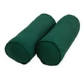 thumbnail image 1 of Blazing Needles Twill Bolster Pillows with Cording and Inserts - Set of 2, 1 of 2