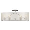 thumbnail image 4 of 5019-6SF BLK-Golden Lighting-Alyssa - 6 Light Semi-Flush Celing Steel in Sturdy style - 14.38 Inches high by 25.88 Inches wide, 4 of 5
