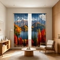 thumbnail image 1 of EGNMCR Trendy Printed Patterns With A Strong Decorative Look Light Blocking Curtains For Dorm Rooms Polyester Curtains, 1 of 6