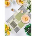 thumbnail image 2 of Abstract Sage Green Paint Placemats Set of 4 Washable Table Mats for Kitchen Dining Table, Cotton Linen Place Mats for Indoor Outdoor Parties Holiday Decoration, Vintage Mottled Texture, 2 of 6