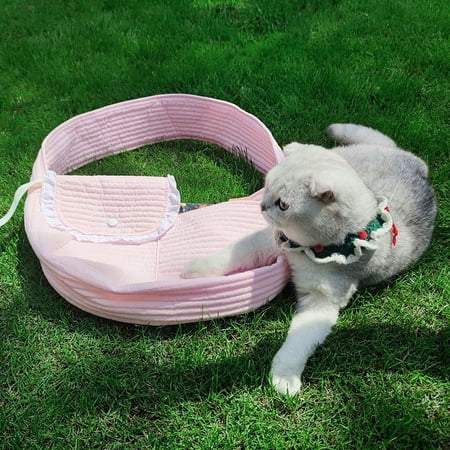 Pet Cat Bag Going Out Portable Portable Large Crossbody Shoulder Bag Cat Pack Small Dog Teddy Canvas Bag L