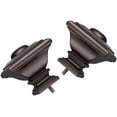 thumbnail image 5 of Bronze Curtain Rods for Windows 28 to 48 Inch Heavy Duty Adjustable Length 1 Inch Diameter Window Curtain Rods for Indoor Ourdoors With Classic Square Finials, 5 of 7