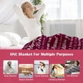 thumbnail image 4 of Birthday Gifts for Women Friendship Birthday Blanket Mom Birthday Gifts Happy Birthday Decorations Unique Birthday Gifts for Women/Men/Mom/Grandma/Wife Purple Birthday Throw Blanket 50''x60'', 4 of 5