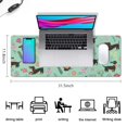 thumbnail image 5 of Long Mouse Pads for Desk,Dachshunds and Pioneer Flower Desk Mats on Top Of Desks, Desk Mouse Pad Extra Large with 3mm Non-Slip Base and Stitched Edge for Gaming,Office,Work,Home 31.5"x11.8", 5 of 6