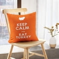 thumbnail image 5 of LALILO Throw Pillow Covers Keep Calm And Eat Turkey Thanksgiving Food Cushion Cover 18" x 18", 2 Pack, 5 of 6