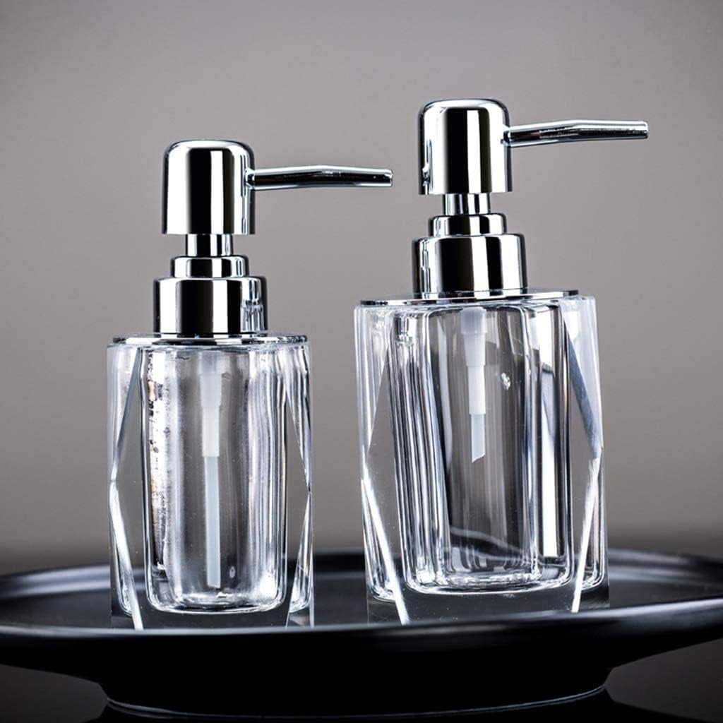 Soap Dispenser Bathroom Shower Dispenser, Bathroom Detergent Bottle, Manual Soap Dispenser, Soap Bottle Crystal Glass Soap Pump 1pc Liquid Dispenser Lotion Bottle (Size : 100ml)