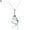 Necklace Only, variant on Women's Pea Shaped Rhinestone White Gold Plated Necklace Earrings Set
