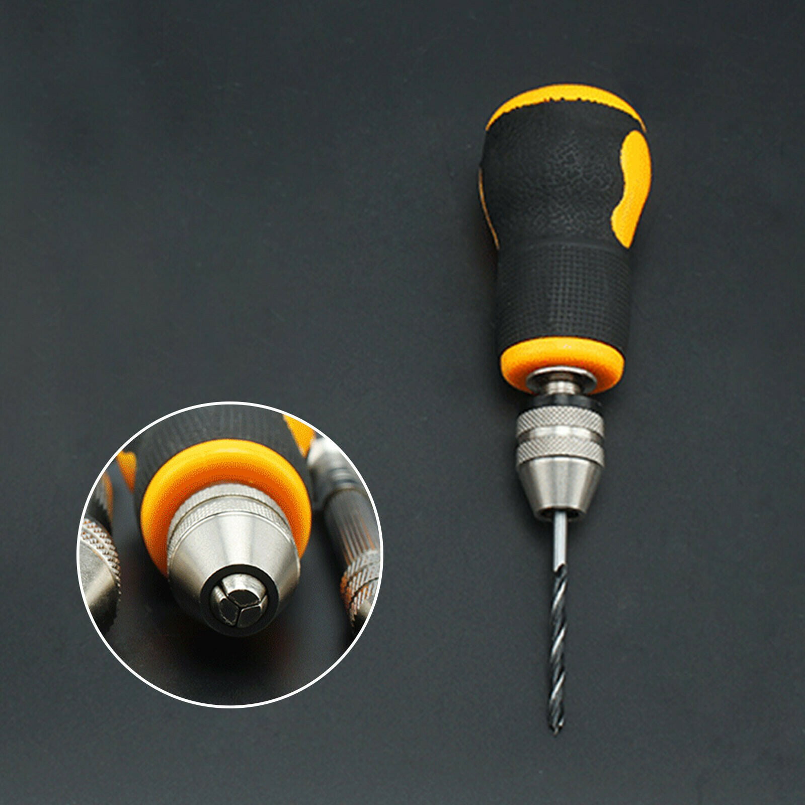 Ruibeauty Portable Micro Mini Tiny Hand Drill+10pcs Drill Bits 0.5-3.2mm  DIY Tool 