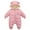 Pink, variant on Odeerbi Baby Bodysuit Layette for Toddler Newborn Winter Girls Boys Clothes Warm Cartoon Ears Overall Rompers Hooded Jumpsuit Light Blue