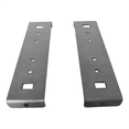 thumbnail image 2 of 2PCS Heavy Duty Iron Mailbox Mounting Brackets Mailbox Mounting Fixtures for Large Floor Mailboxes Up to 8 Ft Wide,Black, 2 of 7