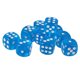 thumbnail image 5 of Dados acrílicos de seis caras de 16 mm para juegos de mesa, juegos de rol, enseñanza de matemáticas Azul, 5 of 9