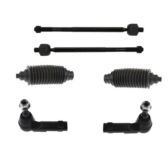 Inner & Outer Tie Rods W Inner Boots Kit For 2015-2017 Chrysler 200