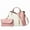 Pink, variant on Women's Multi-Color Splicing One-Shoulder Crossbody Bag Color Block Cross Body Purses Cute Designer Handbags Sets
