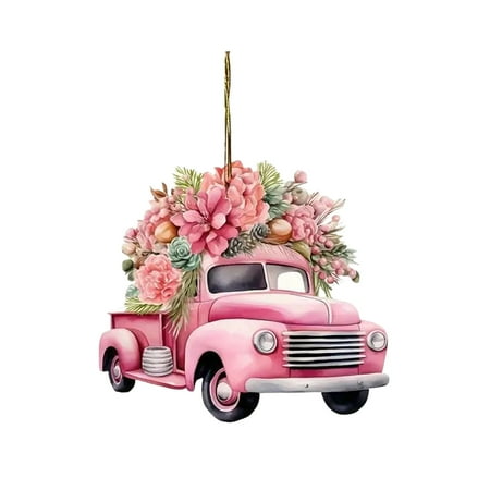 

NASIQXB Valentine Day 2D Flat Acrylic Car Flower Backpack String Beads for Crafts Paper Hanging Decorations Christmas Teal Beads Garland Chandelier Long Outdoor Chandelier Decorations